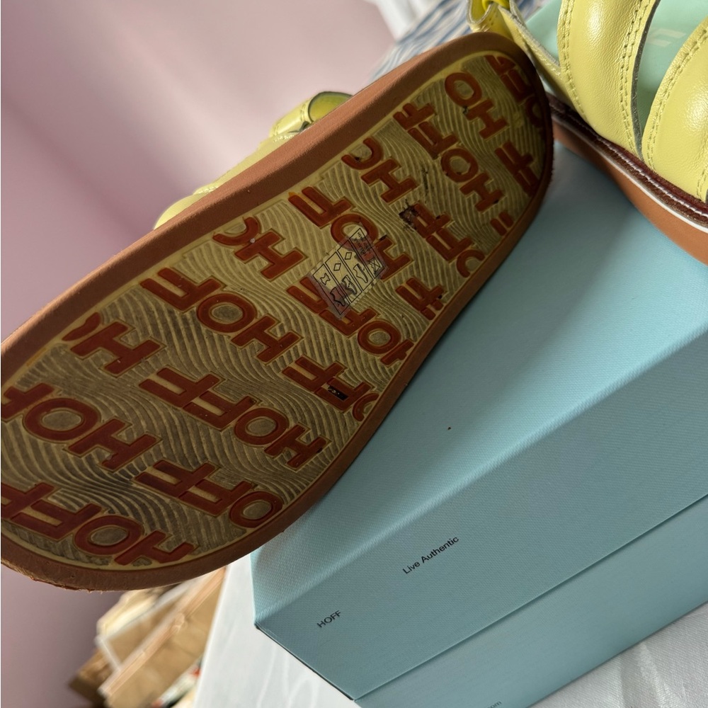 The Hoff Brand Road Lime Sandals - Picture 13 of 14